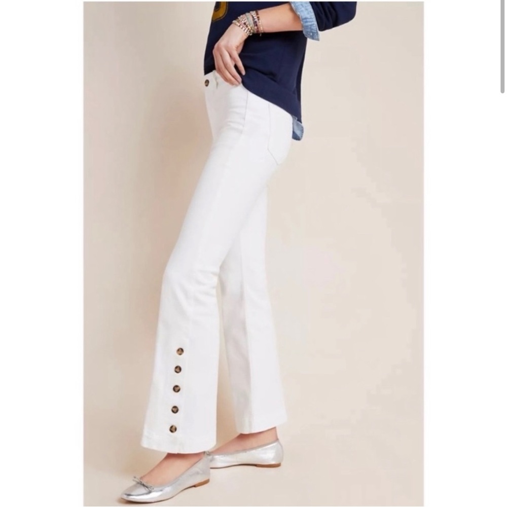 Anthropologie Pilcro High-rise Boot cut Buttomed hem jeans.  NWT